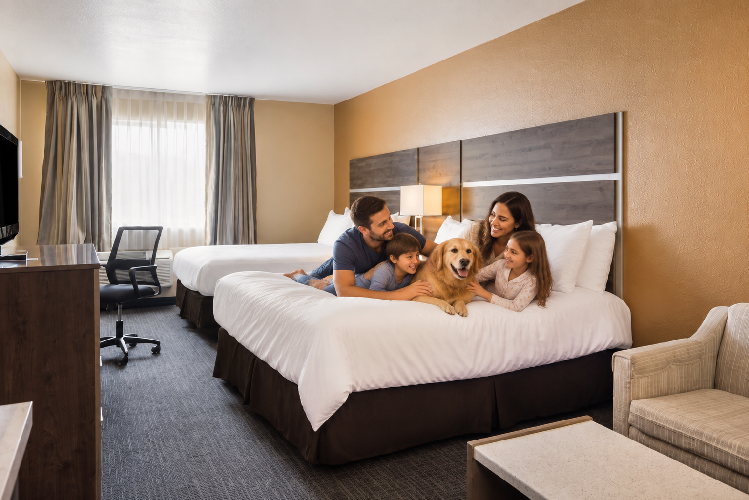 Pet friendly hotels in Wells NV with family-friendly room and pet